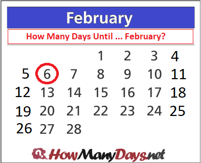 How Many Days Until 6th February 2018? » UNTİLDAYS