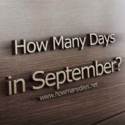 how many days are in september, how many days in september, how many days are september, how many days does september have, how many days has september got
